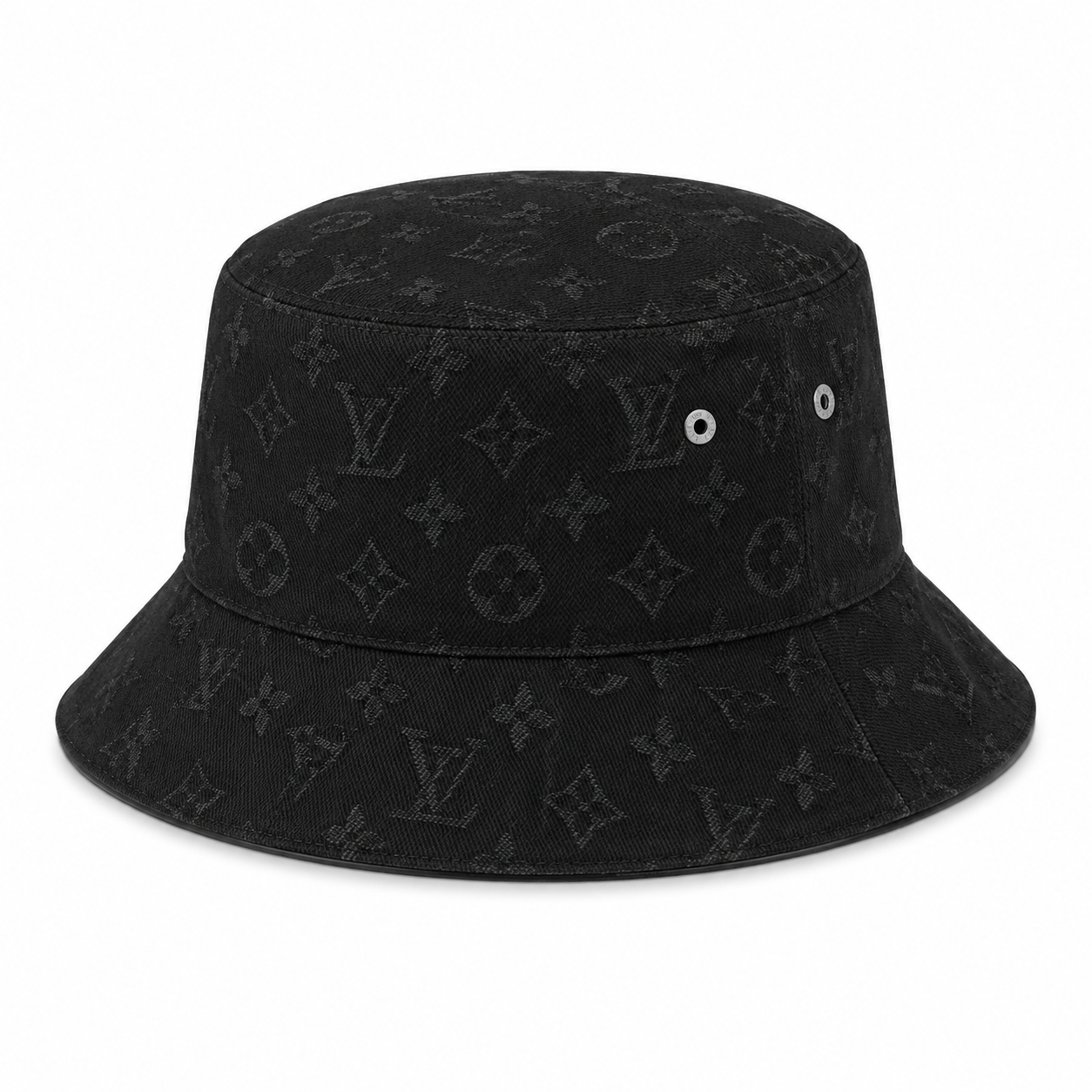 Noir Monogram Bucket Hat