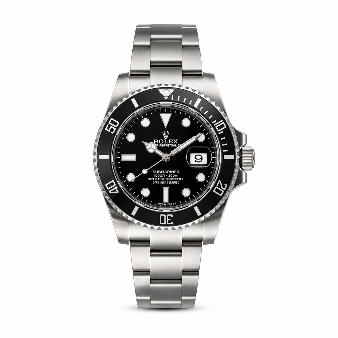 Rolex Black Ocean Steel Watch