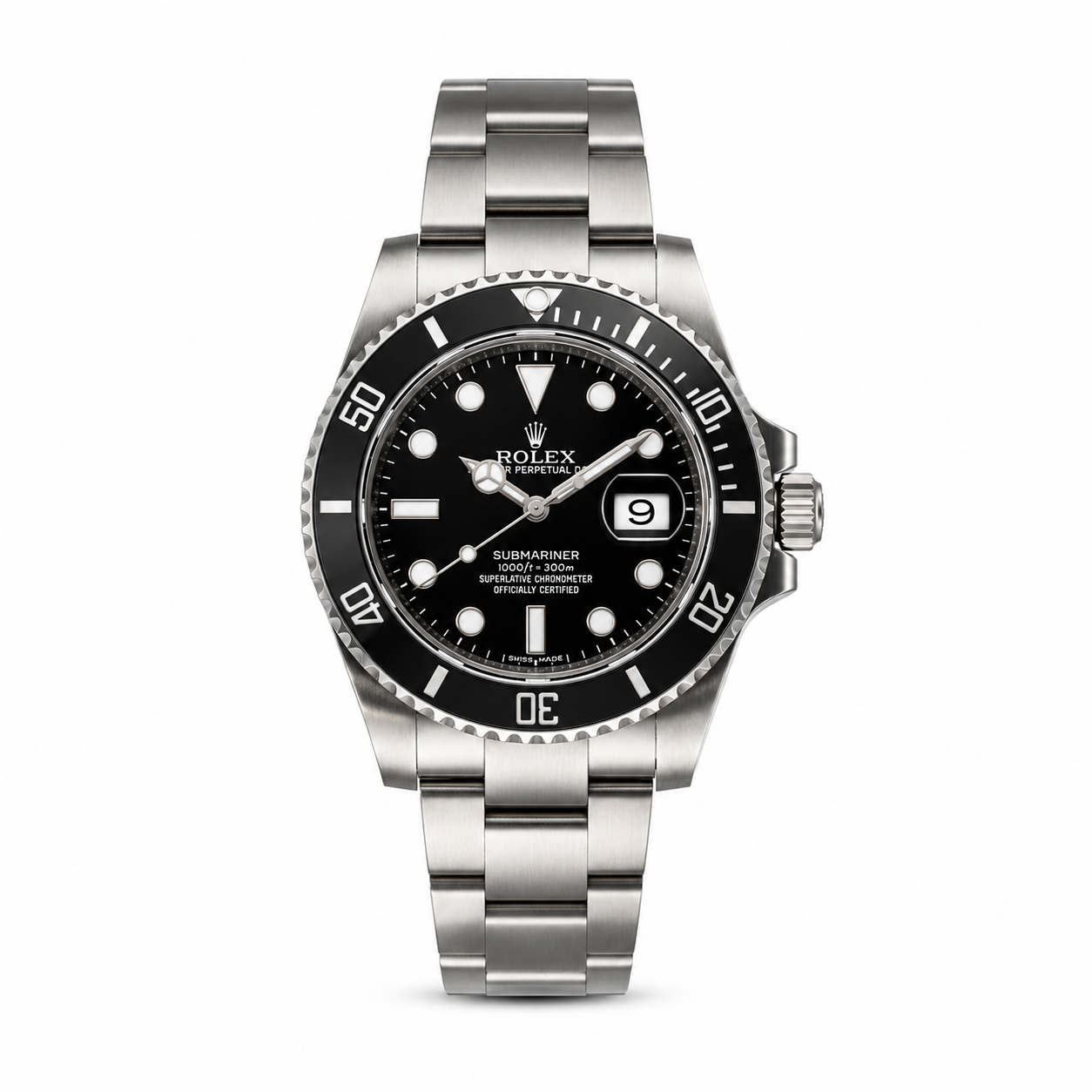Rolex Black Ocean Steel Watch