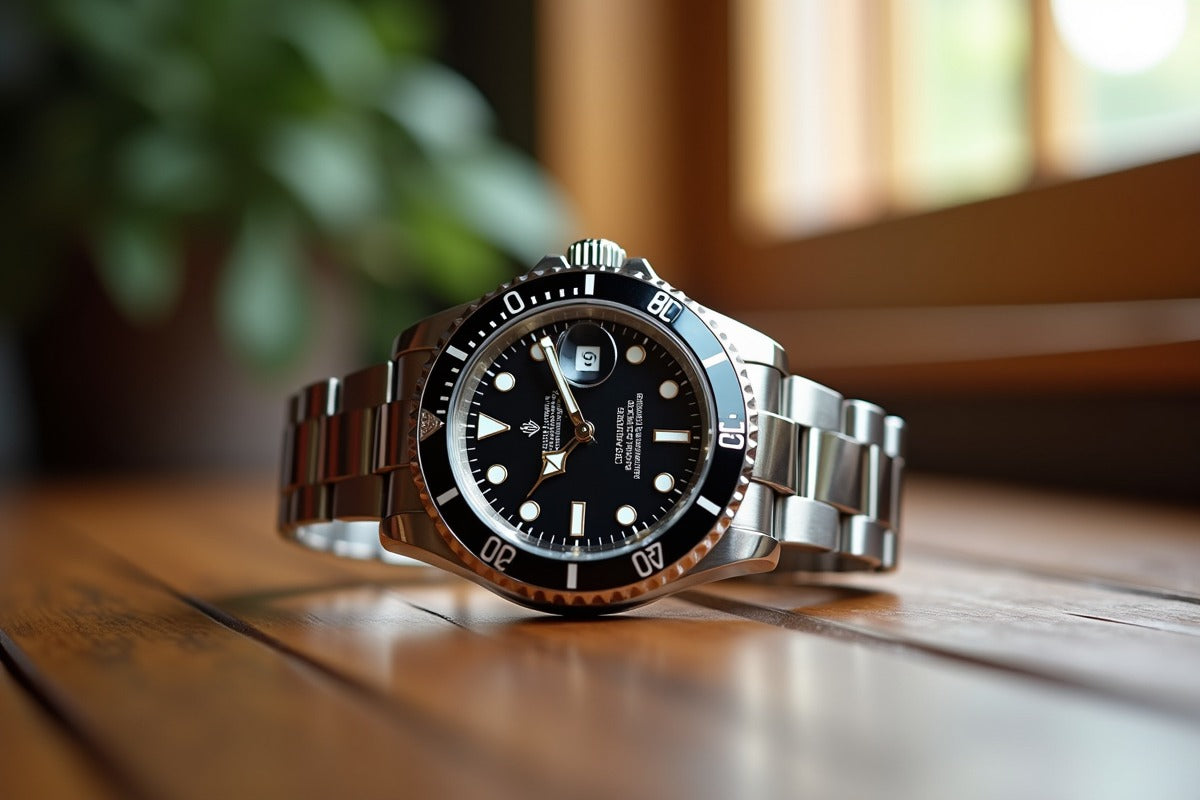 Rolex Black Ocean Steel Watch