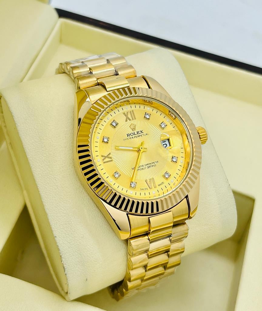 Rolex Gold Prestige Diamond Dial Watch