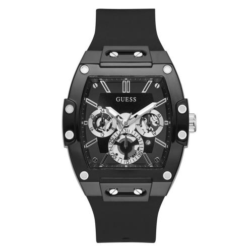Guess Noir Chronograph Rubber Watch