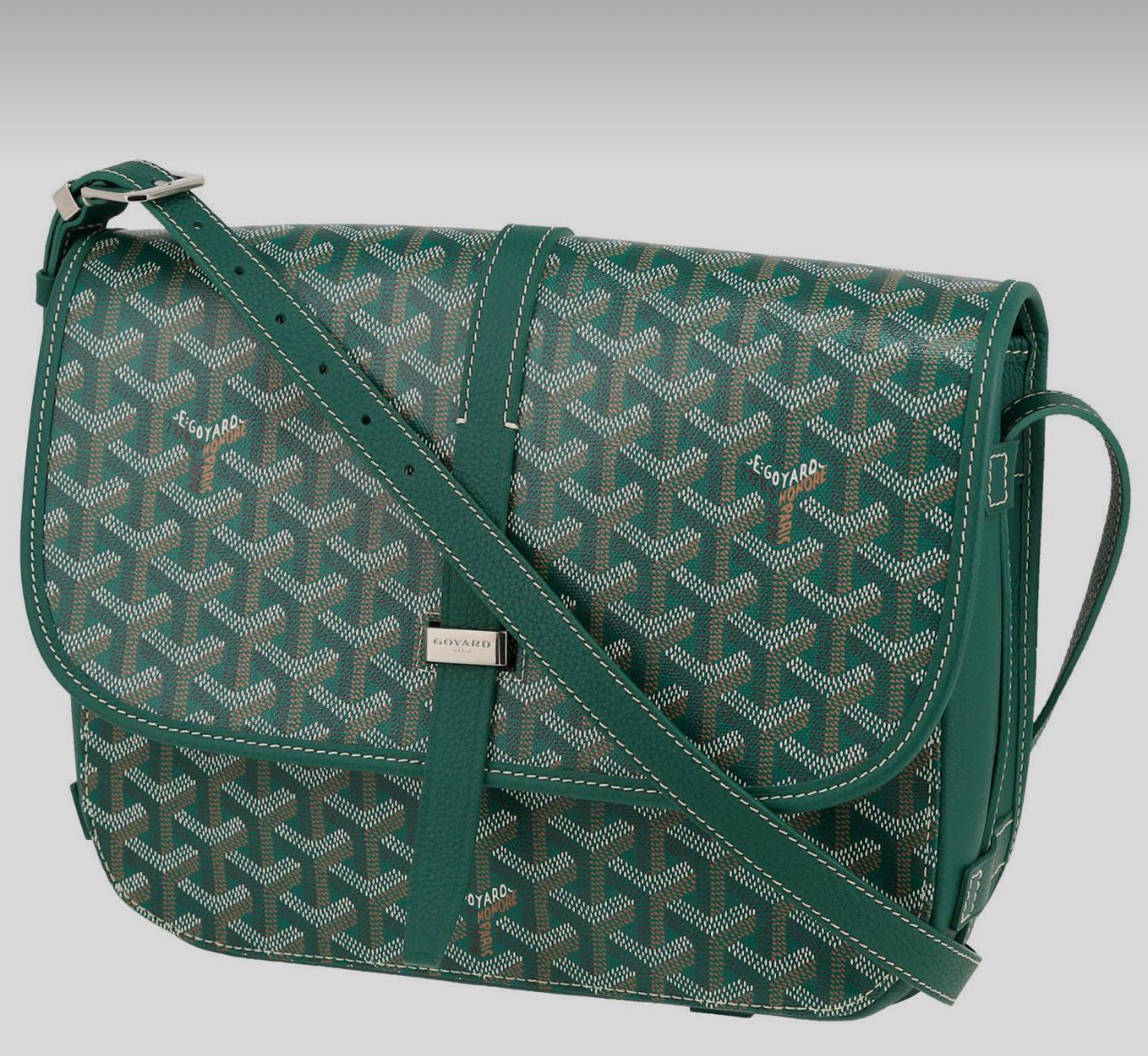 Goyard Emerald Signature Messenger Bag